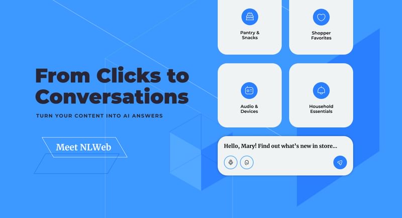 Overview of NLWeb and making content accessible to AI Agents