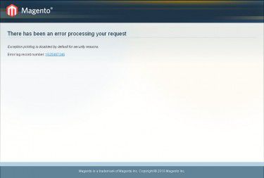 Magento Error Display