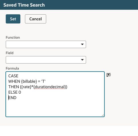 NetSuite Formula Modal with PL SQL Case Statement