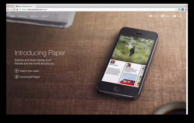 Facebook Paper